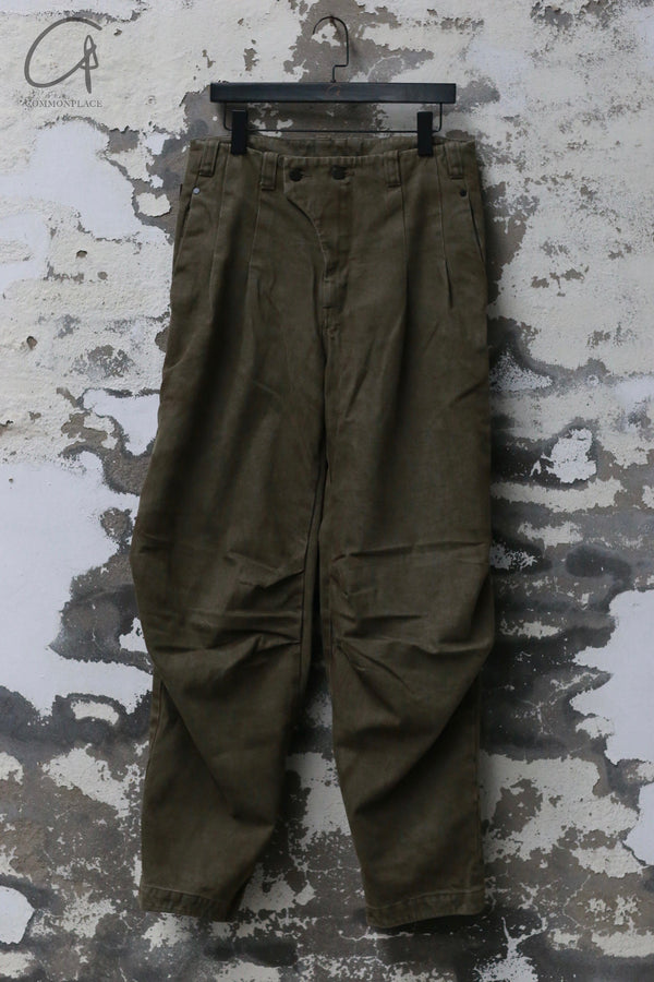 DEVOA 24 Autumn and Winter Loose Denim Pants DVA-PTE-SECK-KHAKI PTE-SECK